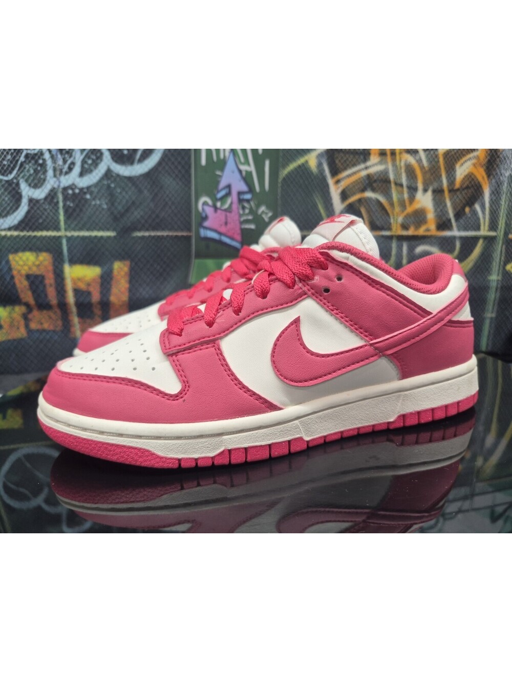 Nike Dunk Low Next Nature Aster Pink Shoes Womens 7.5W Sneaker damaged Box